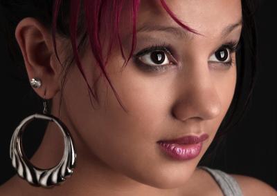 Only hoop dangles, but very nice!
