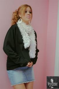 In white hoop dangles!