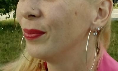 My silver hoop earrings set.