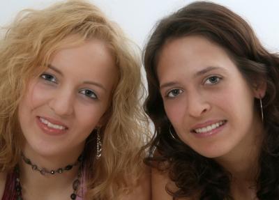 Very pretty girls, one with hoops!