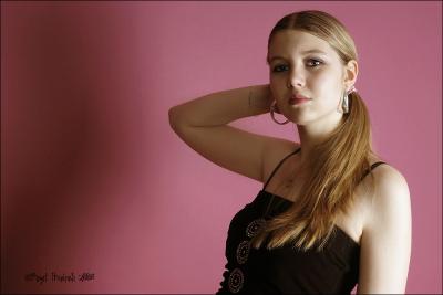 Presenting her hoops!