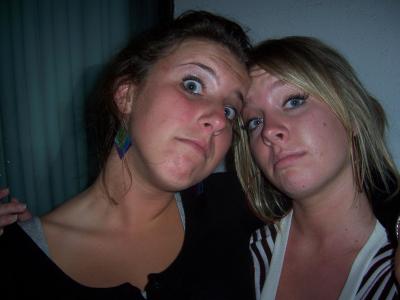 Girl wearing red hoops!