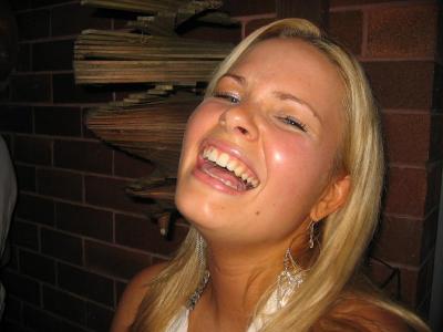 Very pretty lady wearing hoops with plug-ins!