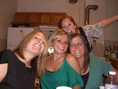 Left girl with heart earrings