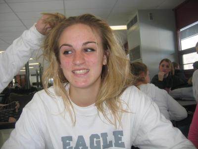 Hair is damaged - but hoops are good!