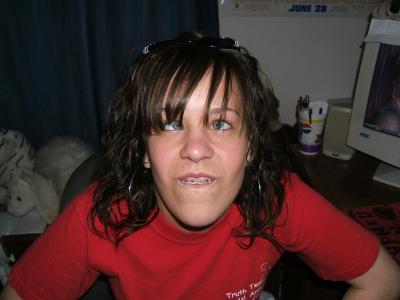 Big hoops & wired mouth!