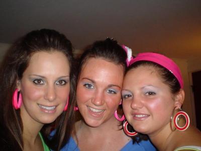 Big hoops & hoop dangles at one ear!!!