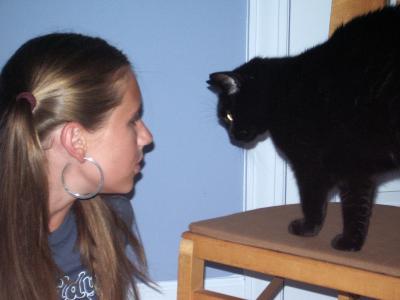 What do you see first: the cat or her hoops?