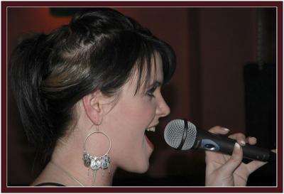 Singing and wearing dangles!