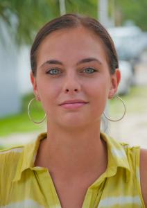 Green Eyes - Silver Hoops 