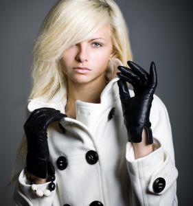 Leather gloves and hoops! 