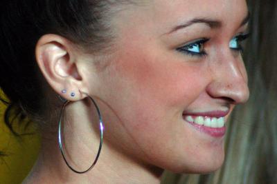 Three earrings