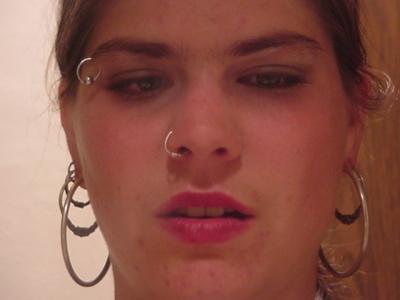 Multiple hoops getting smaller to top of ear