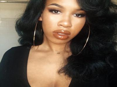 Big hoops girl