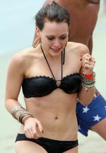 Hoops as beachwear